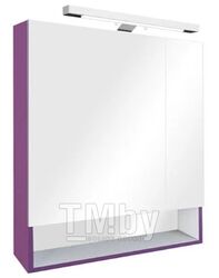 Шкаф с зеркалом для ванной Roca The Gap 80 ZRU9000089 (фиолетовое)