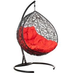 Кресло подвесное кресло Gemini Black (красная подушка)