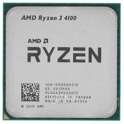 Процессор AMD Ryzen 3 4100 (Multipack) (100-100000510MPK) (4/3.8Ghz, 4 ядра, 4MB, 65W, AM4)
