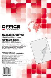 Блок бумажный для флип-чарта 650х1000 мм, 50 листов (60-70gsm) Bi-office 20136513-14