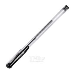 Ручка гелевая 0,5 мм, пласт., прозр., стерж. черный Office Products 17025211-05