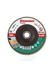 Круг лепестковый торцевой 180 Х 22 Р 80 тип 1 КЛТ Hammer Flex SE 213-032