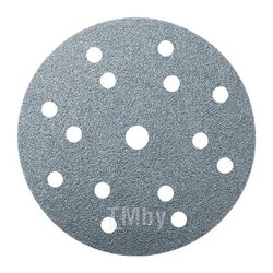 Диск абразивный Р60 - круг абразивный на пленке с отверстиями для пылеотвода и с использованием минерала оксида алюминия премиум класса RADEX RAD551502