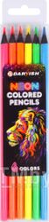Набор цветных карандашей Darvish Неоновые / DV-12318 (6шт)