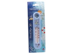Термометр для воды в пластмассовом корпусе 19,5*4 см от + 10C до + 50C (арт. 300148, код 680455)