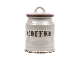 Банка для сыпучих продуктов керамическая "Coffee" 800 мл Home Line