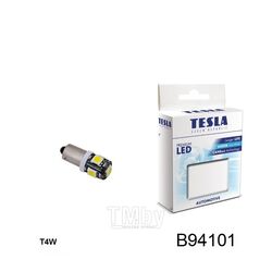 Автолампа cветодиодная LED T4W CB. BA9s. 6000K (Блистер 2 шт.) TESLA B94101