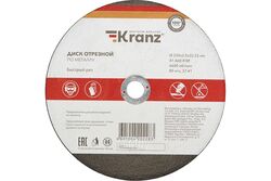 Диск отрезной по металлу (230х2.0х22.23 мм) Kranz