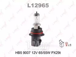 Лампа галогенная HB5 9007 12V 65/55W PX29T LYNXauto L12965