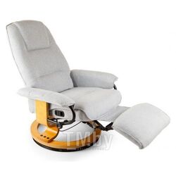 Кресло вибромассажное с пуфом CALVIANO 2162 серый