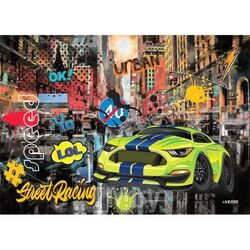 Коврик на стол 70х50 см "Street Racing", ПВХ с цветным рисунком, 300 мкм, deVente 8061127