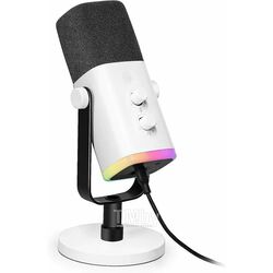 Микрофон FIFINE AM8W, динамический с RGB подсветкой, USB / XLR, White