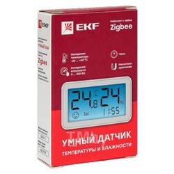 Умный датчик температуры и влажности с экраном Zigbee EKF Connect is-th-zb