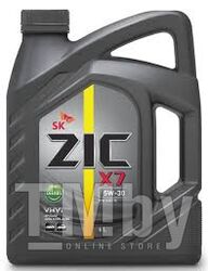 Моторное масло ZIC X7 DIESEL 5W30 (6L) API SL/CF, ACEA A3/B3, A3/B4, MB 229.3, VW 502/505, GM-LL-A-025 172610