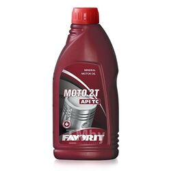 Моторное масло FAVORIT 2 -TAKT TC 1L красное MOTO 51471