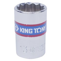 Головка торцевая стандартная двенадцатигранная KING TONY 3/8", 13 мм 333013M