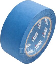 Лента бумажная тисненая 48мм/50м, внут/наружн, синяя LIDER E062957