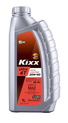 Моторное масло Kixx Ultra 4T SL 25W60 1L (API: SL JASO MA2 Semi Synthetic) L5109AL1E1