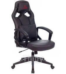Кресло игровое Zombie DRIVER черный эко.кожа с подголов. крестов. пластик