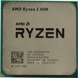 Процессор AMD Ryzen 3 4100 (Oem) (100-000000510) (4/3.8Ghz, 4 ядра, 4MB, 65W, AM4)