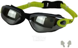 Очки для плавания Elous YMC-3100 (черный/зеленый)