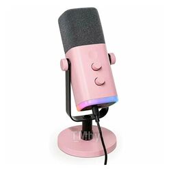 Микрофон FIFINE AM8P, динамический с RGB подсветкой, USB / XLR, Pink