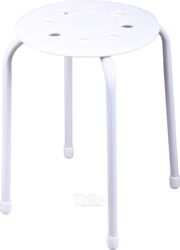 Табурет Ника С пластмассовым сиденьем / ТП01 (белый)
