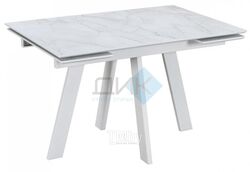 Стол обеденный WINGS (МДФ + HPL 0,6 мм) Жемчужный Перито/Белый