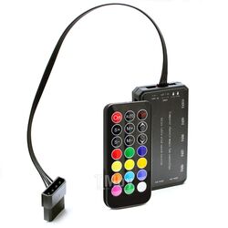 Контроллер RGB CRC10 GINZZU управление RGB вентиляторами с ДУ (до 10 fan RGB, до 2х линий RGB)