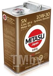 Моторное масло полусинтетическое MITASU 10W30 1L MOTOR OIL SN API SN ILSAC GF-5 MJ1211