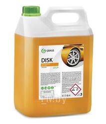 Очиститель колесных дисков Disk: концентрат (200-500 г/л) для очистки колесных дисков от тяжелых загрязнений (тормозной пыли, сажи, ржавчины, смол), 5,9 кг GRASS 125232