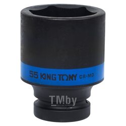 Головка торцевая ударная глубокая шестигранная KING TONY 1", 55 мм 843555M