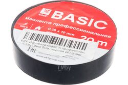 Изолента класс А (0,18х19мм) (20м.) черная EKF Basic plc-iz-a-b