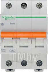 Автоматический выключатель Домовой ВА63 3П 50A C 4,5 кА Schneider Electric 11228