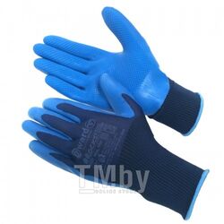 Перчатки нейлоновые синие с текстурированным латексным покрытием (размер 10 (XL)) GWARD Rocks L1009-XL