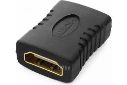 Переходник Cablexpert HDMI (F) / HDMI (F) золотые разъемы, черный, пакет A-HDMI-FF