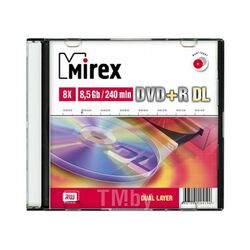 Оптический диск Dual Layer DVD+R 8.5Gb 8x Mirex slim UL130062A8S