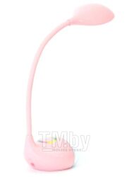 Настольная светодиодная лампа PLATINET [PDLQ10P] 6W розовая/функция ночника