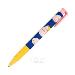Ручка шарик/автомат "Simple" 0,7 мм, пласт., желтый, стерж. синий Be Smart BSBP003-08-case