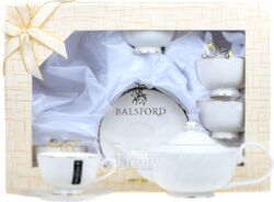 Набор чайный фарфоровый 13 пр.: 6 чашек 200 мл., 6 блюдец, чайник заварочный Balsford 101-01079