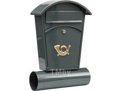Ящик металлический почтовый 480х280х80мм серый Vorel 78591