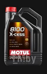 Моторное масло MOTUL 5W30 (5L) 8100 X-CESS 502.00 505.00 MB 229.5 BMW LL-01 RN 0700 0710 108946