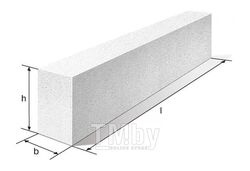 Блоки стеновые (перемычки) из ячеистого бетона , 100x250x1300, упак=10 Забудова