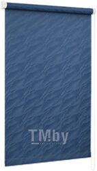 Рулонная штора Delfa Сантайм Жаккард Веда СРШ-01М 890 (68x170, синий)