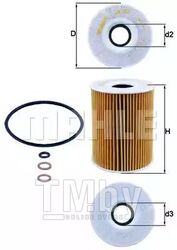 Фильтр масляный BMW: M5 04-, M5 Touring 07-, M6 05-, M6 кабрио 06- KNECHT OX254D2