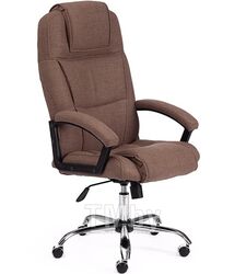 Кресло офисное King Style 110 хром ткань, коричневый фостер 4