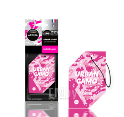 Освежитель воздуха Urban Camo Pink Splash, бумажный Aroma Car 83167