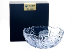 Салатник стеклянный "nova old pinwheel" 22 см Crystalite Bohemia 9K7/69001/0/99030/220-169