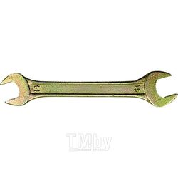 Ключ рожковый, 14 х 17 мм, желтый цинк СИБРТЕХ 14309
