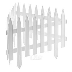 Забор декоративный "Рейка", 28 х 300 см, белый, PALISAD 65004